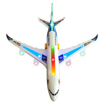 Kids airplane A380 toy plane self driving bump & go Airbus - Contains Beautiful 3D Light and Jet engine - Changes Direction On Contact - Great Gift toy for boys & girls age 2 - 8 years old