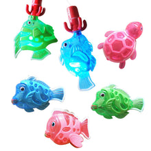 Zviku Magnetic Light Up Fishing Baby Bath Toys Set for toddlers - Includes Rod & Reel with Turtle and 5 Unique Fish